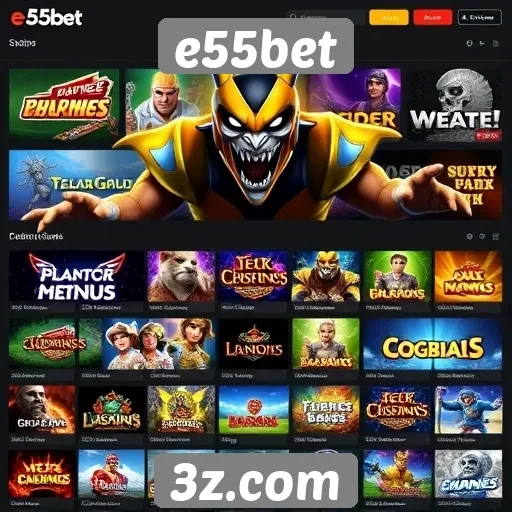 e55bet oferece uma ampla variedade de jogos online