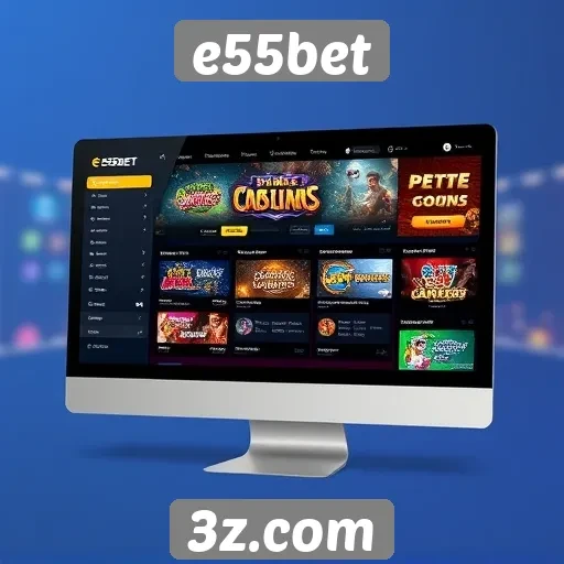 Interface do usuário do e55bet facilita navegação